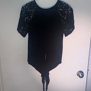 French Connection Black Lace Women's Blouse
